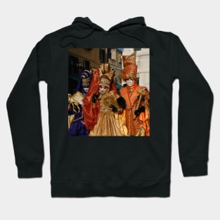 Carnival Goers in Costume, Venice Hoodie